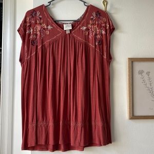 Knox Rose XXL embroidered top